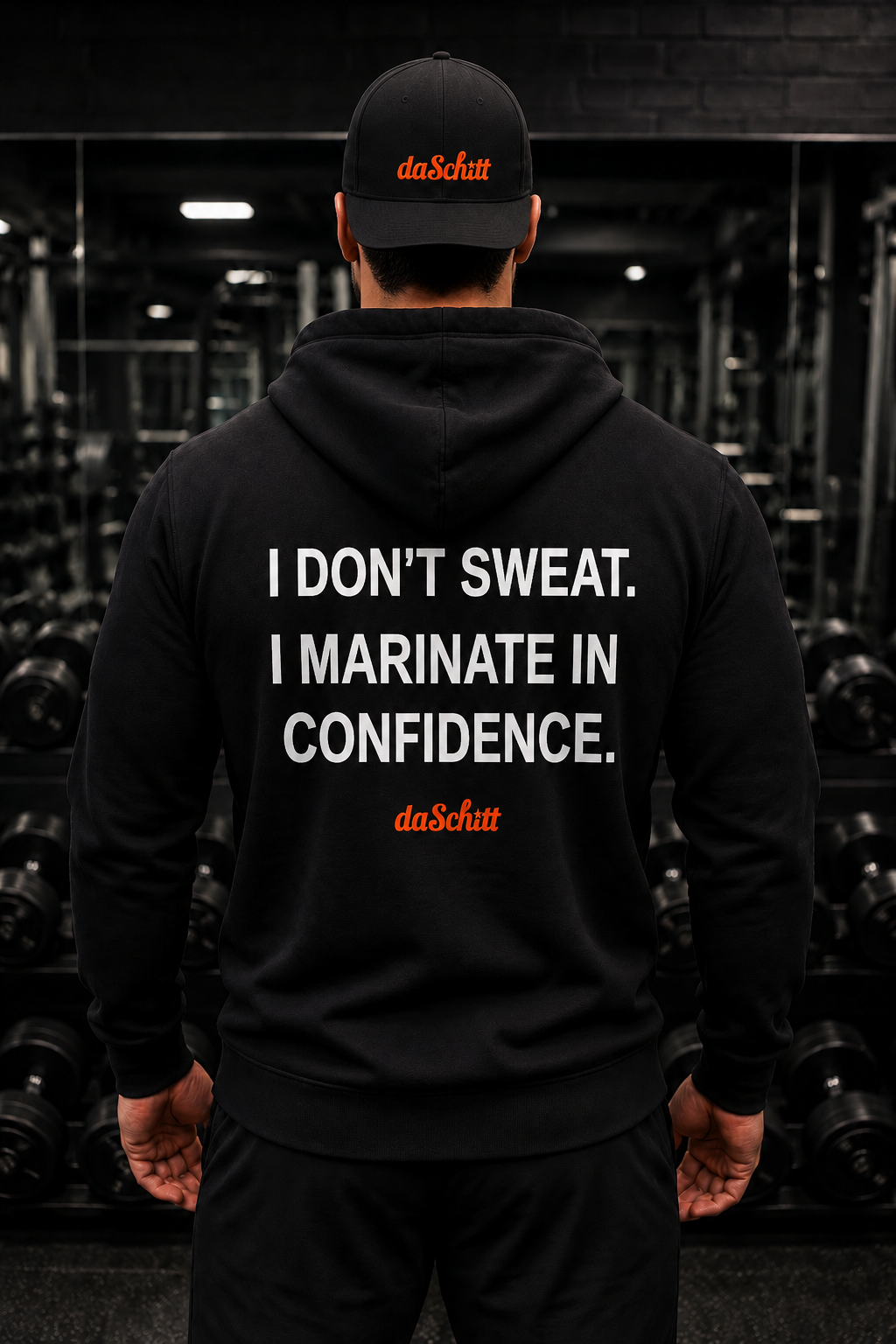 I DON'T SWEAT. I MARINATE IN CONFIDENCE.