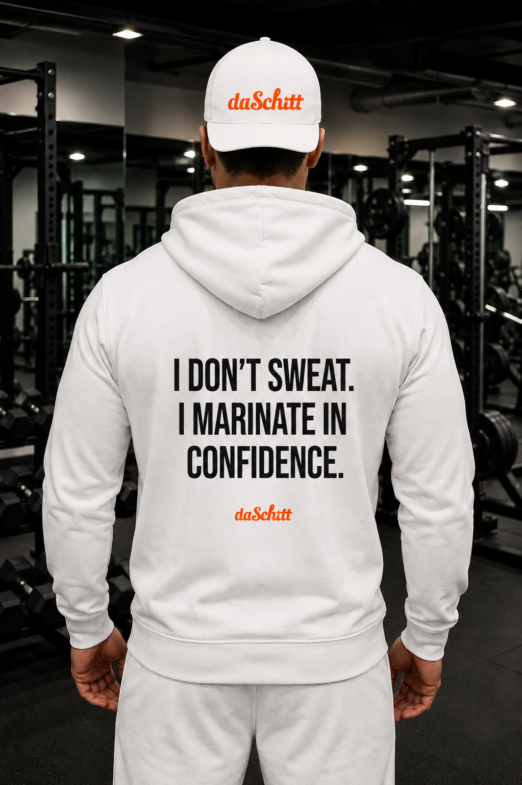 I DON'T SWEAT. I MARINATE IN CONFIDENCE.