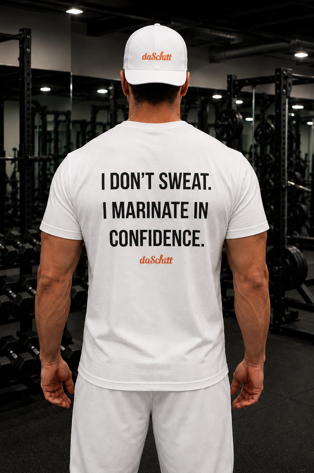 I DON'T SWEAT. I MARINATE IN CONFIDENCE.